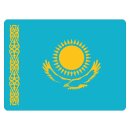 Blechschild "Flagge Kasachstan" 40 x 30 cm...