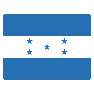 Blechschild "Flagge Honduras" 40 x 30 cm Dekoschild Länderfahnen