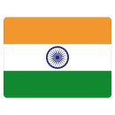 Blechschild "Flagge Indien" 40 x 30 cm...