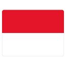 Blechschild "Flagge Indonesien" 40 x 30 cm...