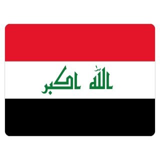 Blechschild "Flagge Irak" 40 x 30 cm Dekoschild Irak Flagge