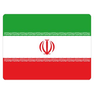 Blechschild "Flagge Iran" 40 x 30 cm Dekoschild Länderflagge
