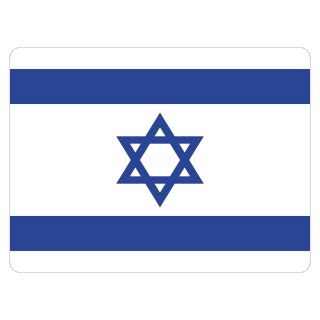 Blechschild "Flagge Israel" 40 x 30 cm Dekoschild Länderfahnen