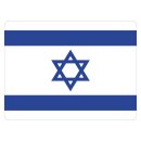 Blechschild "Flagge Israel" 40 x 30 cm...
