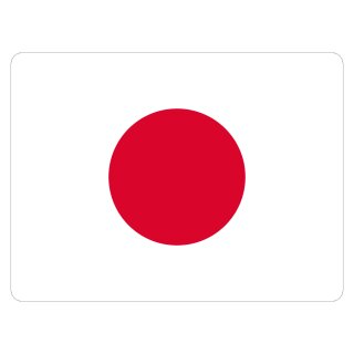 Blechschild "Flagge Japan" 40 x 30 cm Dekoschild Fahnen
