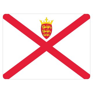 Blechschild "Flagge Jersey" 40 x 30 cm Dekoschild Nationalflaggen