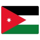 Blechschild "Flagge Jordanien" 40 x 30 cm...