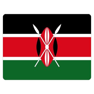 Blechschild "Flagge Kenia" 40 x 30 cm Dekoschild Kenia Flagge
