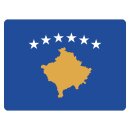 Blechschild "Flagge Kosovo" 40 x 30 cm...