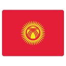 Blechschild "Flagge Kirgisistan" 40 x 30 cm...