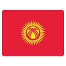 Blechschild "Flagge Kirgisistan" 40 x 30 cm...