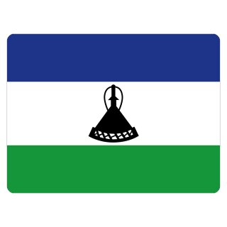 Blechschild "Flagge Lesotho" 40 x 30 cm Dekoschild Nationalflaggen