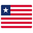 Blechschild "Flagge Liberia" 40 x 30 cm...