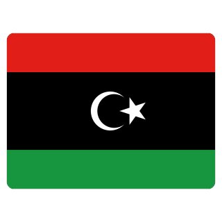 Blechschild "Flagge Libyen" 40 x 30 cm Dekoschild libysche Flagge
