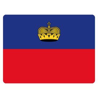 Blechschild "Flagge Liechtenstein" 40 x 30 cm Dekoschild Länderflagge