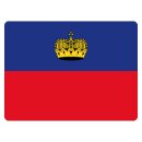 Blechschild "Flagge Liechtenstein" 40 x 30 cm...
