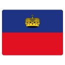 Blechschild "Flagge Liechtenstein" 40 x 30 cm...