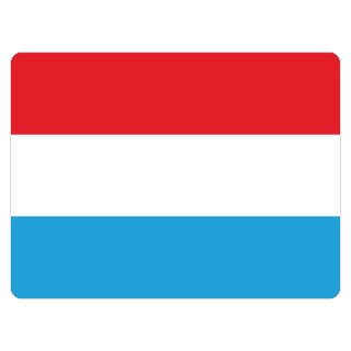 Blechschild "Flagge Luxemburg" 40 x 30 cm Dekoschild Nationalflaggen