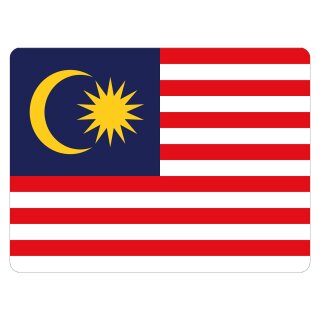 Blechschild "Flagge Malaysia" 40 x 30 cm Dekoschild Fahnen