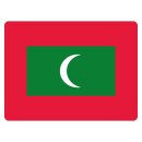 Blechschild "Flagge Malediven" 40 x 30 cm...