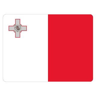 Blechschild "Flagge Malta" 40 x 30 cm Dekoschild Länderflagge