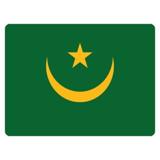 Blechschild "Flagge Mauretanien" 40 x 30 cm Dekoschild Nationalflaggen