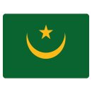 Blechschild "Flagge Mauretanien" 40 x 30 cm...