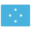 Blechschild "Flagge Mikronesien" 40 x 30 cm...