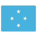 Blechschild "Flagge Mikronesien" 40 x 30 cm...