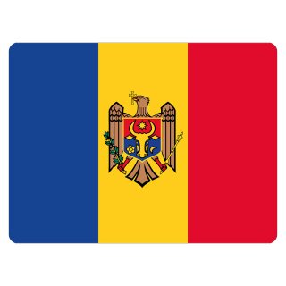 Blechschild "Flagge Moldawien" 40 x 30 cm Dekoschild Fahnen