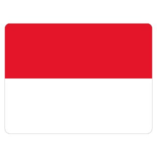 Blechschild "Flagge Monaco" 40 x 30 cm Dekoschild Nationalflaggen