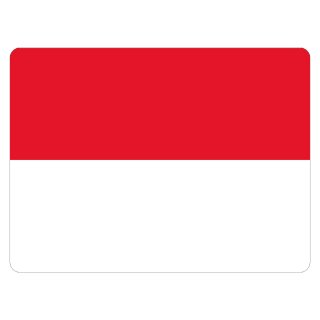 Blechschild "Flagge Monaco" 40 x 30 cm Dekoschild Nationalflaggen
