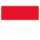 Blechschild "Flagge Monaco" 40 x 30 cm...