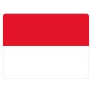 Blechschild "Flagge Monaco" 40 x 30 cm...