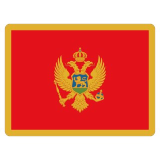 Blechschild "Flagge Montenegro" 40 x 30 cm Dekoschild Montenegro Flagge