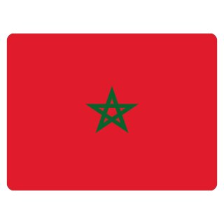 Blechschild "Flagge Marokko" 40 x 30 cm Dekoschild Länderflagge