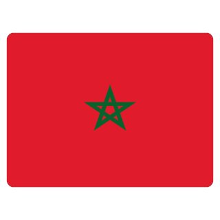 Blechschild "Flagge Marokko" 40 x 30 cm Dekoschild Länderflagge