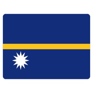 Blechschild "Flagge von Nauru" 40 x 30 cm Dekoschild Nauru Flagge