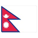 Blechschild "Flagge Nepal" 40 x 30 cm...