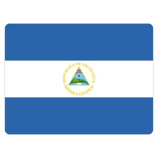 Blechschild "Flagge Nicaragua" 40 x 30 cm Dekoschild Nicaragua Flagge