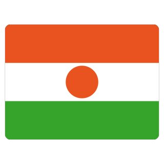 Blechschild "Flagge von Niger" 40 x 30 cm Dekoschild Länderflagge