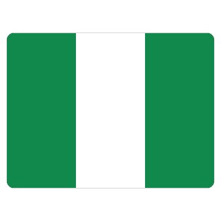 Blechschild "Flagge Nigeria" 40 x 30 cm Dekoschild Fahnen