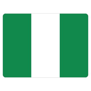 Blechschild "Flagge Nigeria" 40 x 30 cm Dekoschild Fahnen