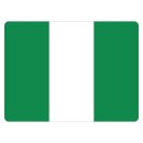 Blechschild "Flagge Nigeria" 40 x 30 cm...