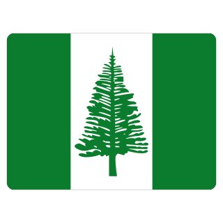 Blechschild "Flagge Norfolkinsel" 40 x 30 cm Dekoschild Länderfahnen