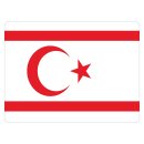 Blechschild "Flagge Nordzypern" 40 x 30 cm...