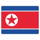 Blechschild "Flagge Nordkorea" 40 x 30 cm...