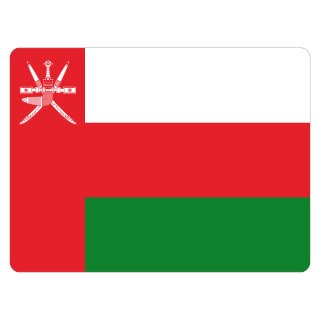 Blechschild "Flagge Oman" 40 x 30 cm Dekoschild Länderfahnen