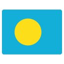 Blechschild "Flagge Palau" 40 x 30 cm...