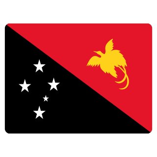 Blechschild "Flagge Papua Neuguinea" 40 x 30 cm Dekoschild Nationalflaggen